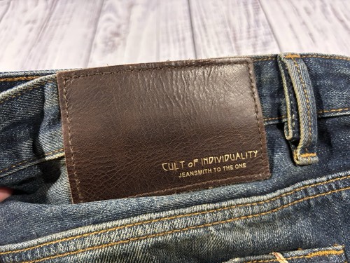 New Men’s Cult Of Individuality Jeans Sz 44 X 30 Selvedge Rebel Straight - Bild 7 von 12