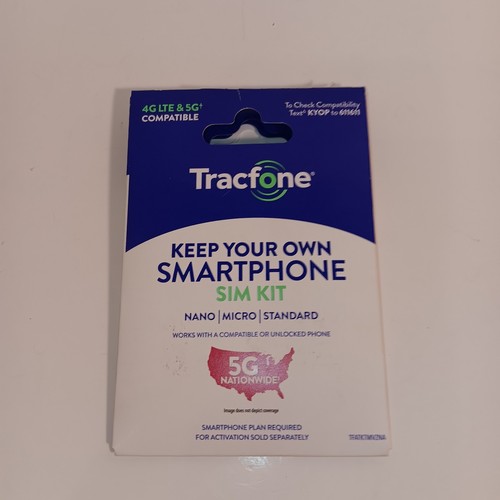Kit SIM prépayé Tracfone Gardez votre propre téléphone et carte prépayée 30,00 neuf emballage ouvert - Photo 5 sur 10