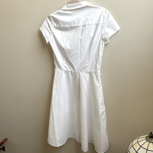 BODEN Sophia Shirt Dress white classic Size 6 - Picture 3 of 5