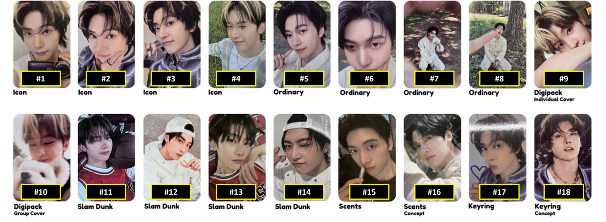 ZEROBASEONE ZB1 NEVER SAY NEVER OFFICIAL ALBUM PHOTOCARD ICON