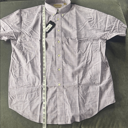 Roundtree & Yorke Gold Label Karohemd Kurzarm Knopfleiste Bügelfrei XL Neu mit Etikett - Bild 6 von 9