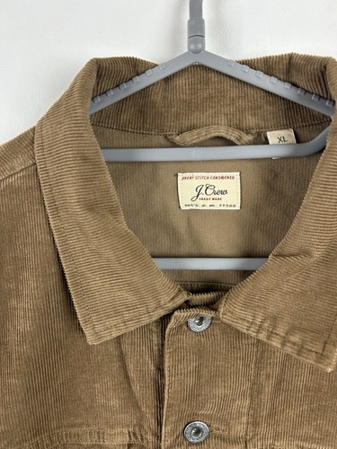 Chaqueta de camionero de pana J.Crew para hombre XL marrón con botones bolsillos delanteros ropa de trabajo - Imagen 5 de 23