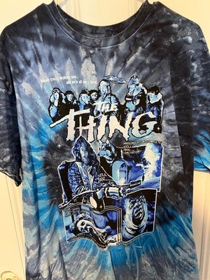 The Thing Movie Tye Dye Shirt, 80s Sci Fi Horror Jonh Carpenter Tee Size XL