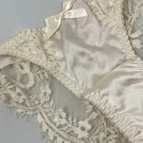 Agent Provocateur Stephanee Ivory Silk Brief AP2 Small NWT
