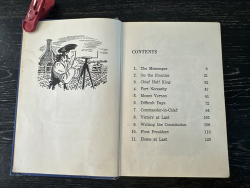 George Washington First President by Elsie Ball 1954 Ex-Lib. HC/DJ/Illust PO-VG - Picture 7 of 19