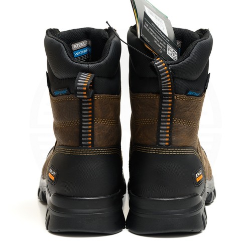 Ariat Men's Treadfast 8" Dark Brown Waterproof Steel Toe Work Boots 10042496 NWT - Picture 12 of 22