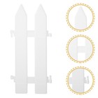 10pcs Zaun fester Plastikzäune DIY Delicate Garten Hof Rasenleitung