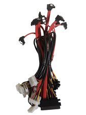10x SATA 22-Pin 7 15 Power  Data to 4-Pin Molex  SATA Cable   Right Angle