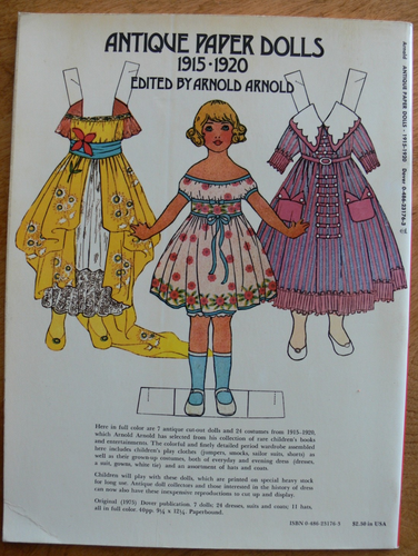Vintage Antique Paper Dolls 1915 - 1920 Book ~ Complete, Unused - Picture 2 of 16