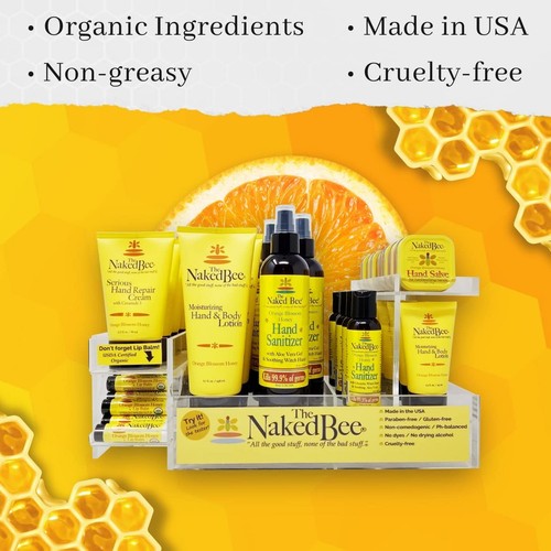 Naked Bee Skin Moisturizer 2 Ounce Pack of 2 with Honey Neem Oil for Feet - Picture 4 of 7