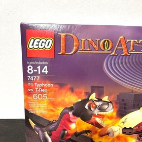 LEGO 7477 Dino Attack T-1 Typhoon vs. T-Rex Dinosaur Helicopter Vintage Set