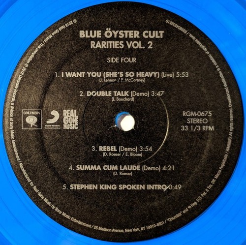 BLUE ÖYSTER CULT Rarities Vols 1 & 2 LP Colored Vinyl SEALED RARE WHITE/BLUE - Picture 20 of 21