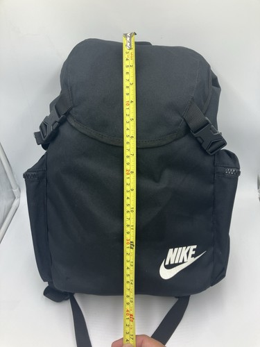 Nike Heritage Mochila Mochila 24L Negro Escuela Gimnasio Cordón BOLSO BA6150-010 - Imagen 2 de 15