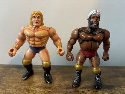 Vintage 1993 MCT Mannix Overtop Man Indian Tiger LA Horse World Wrestling Toys