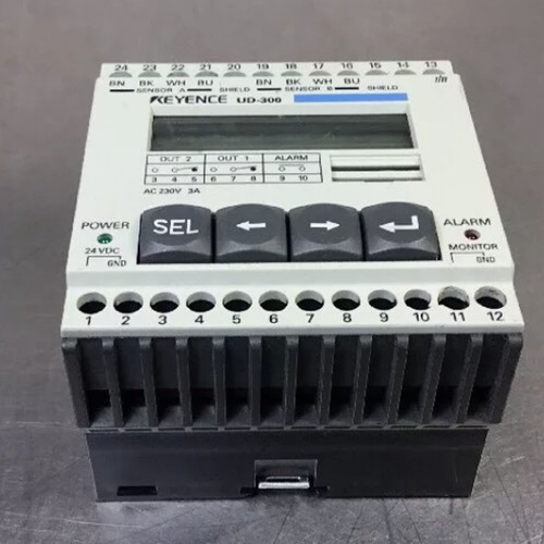 Keyence UD-300 Ultrasonic Displacement Sensor Amplifier Unit Series Controller - Picture 4 of 7