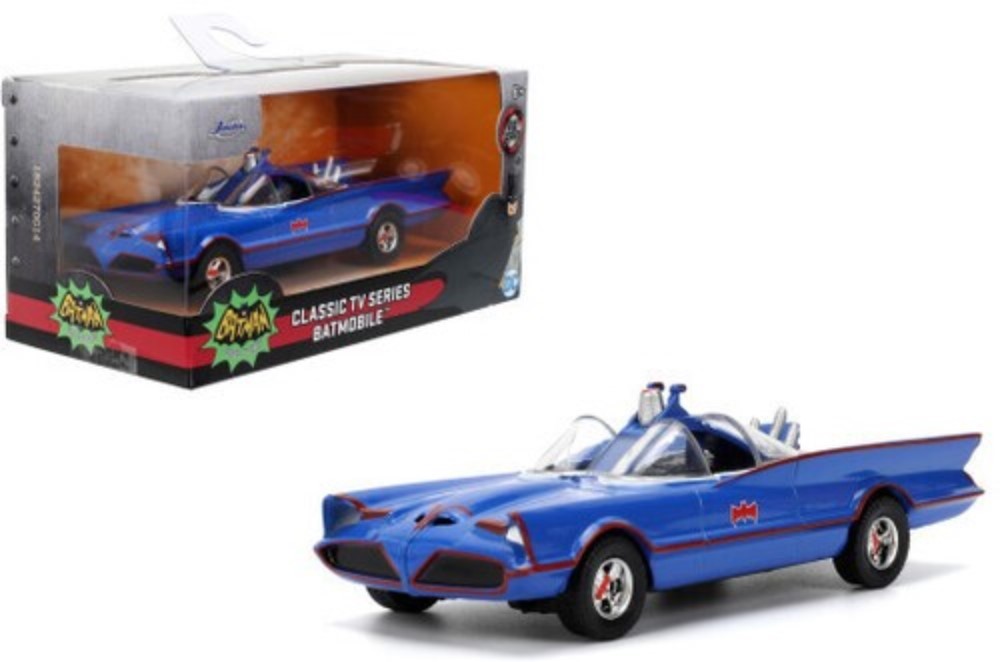 ★最終価格★JADA TOYS 1966CLASSICTV BATMOBILE Jada 1:32 Classic TV Series 1966 Batmobile Blue Animated