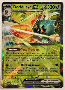 Decidueye ex 015/197 Obsidian Flames Double Rare Holo