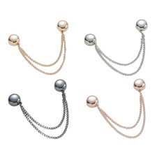 Magnetic Clothing Clips Metal Magnetic Button Clips With Chain