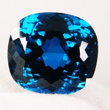 Flawless Natural Teal Sapphire 52.10 Ct Cushion Cut CERTIFIED Loose Gemstone