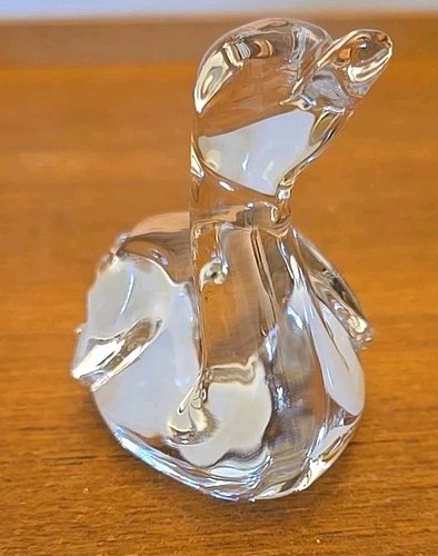 Waterford Crystal Baby Swan 3" Tall Etched Mark - Picture 3 of 15