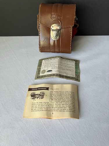 Vtg Bushnell 6x25 Field 11.0° Broadfield Binoculars w Case Original Box & Manual - Picture 22 of 22