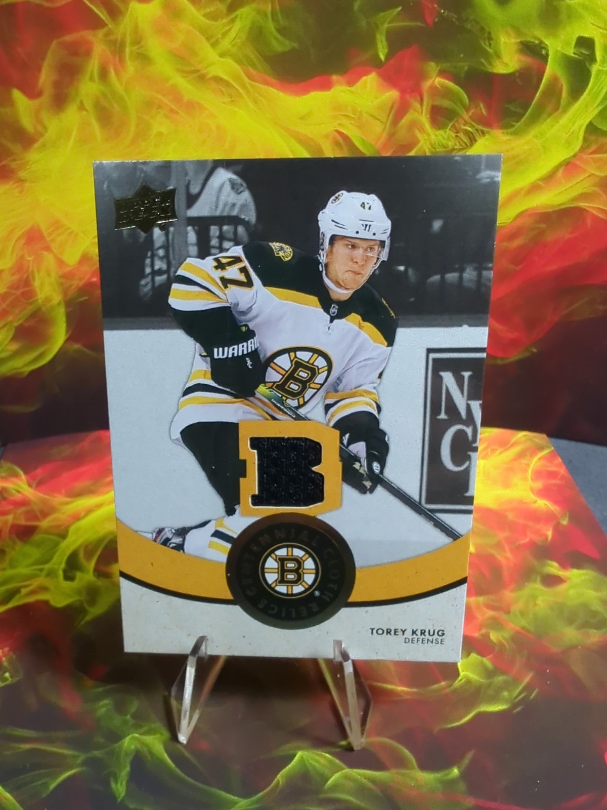 2023-24 Upper Deck Boston Bruins Centennial Cloth Relics - Torey Krug JERSEY