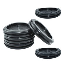 6Pcs Double Sided Rubber Hole Plugs, 1-5/8"ID, 2" Drill Hole Rubber Grommet W...