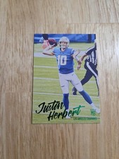 2020 Chronicles Luminance JUSTIN HERBERT Green Rookie Card RC #203 Chargers SP