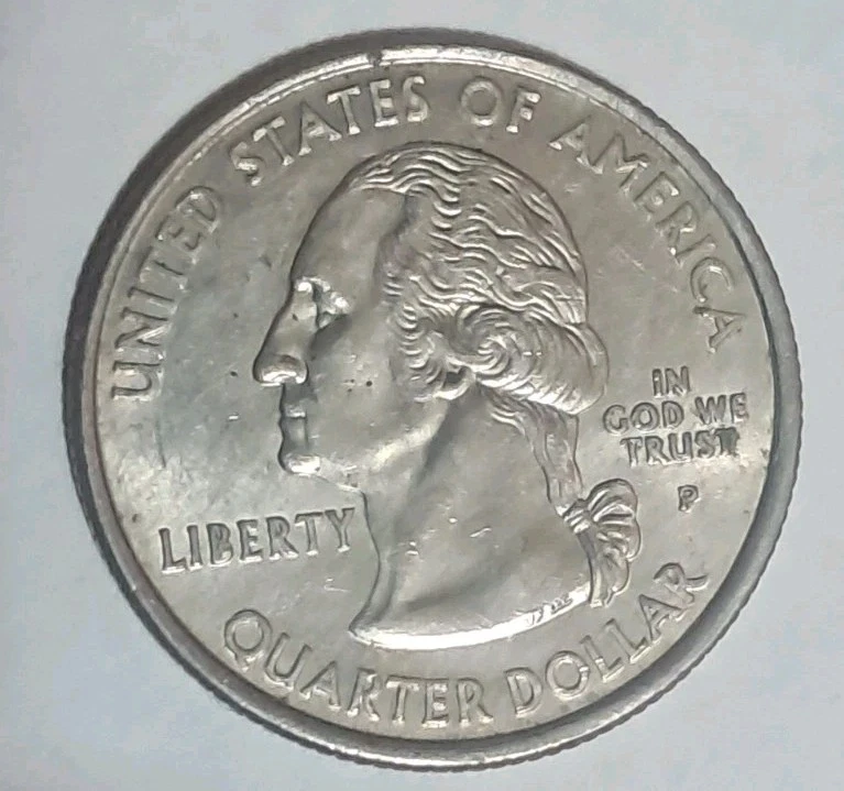 2008 P Arizona 1912 State Quarter Unique Dye Strike Errors / Imperfections - Image 2 of 4