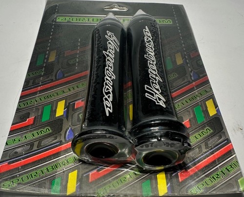 Empuñaduras de repuesto Billet Hayabusa GSXR1300 grabadas personalizadas, para barras de 7/8", negras - Imagen 3 de 3
