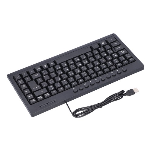 Arabic Wired Keyboard Mini 87 Keys USB Desktop Notebook Computer Accessory Fo CT - Picture 3 of 24