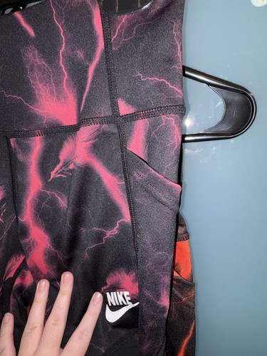 2 pack, NWOT girls size S electric tie dye Nike biker shorts! - Picture 3 of 4