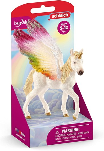 Bayala 70577 Winged Rainbow Unicorn Foal toy figure Schleich 73847 - Picture 2 of 2