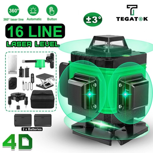 Kreuzlinienlaser mit Stativ 16 Line Laser Level Wasserwaage für Baustellen - Bild 3 von 11