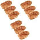 9 Pcs Bread Fruit Storage Basket Woven Bread Basket Tabletop Food Vegetables