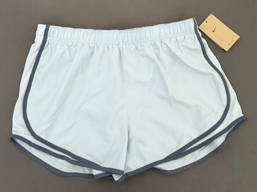 Nike Dri Fit Running Shorts Womens Size XL Blue Tempo Lined NEW CU8890-444