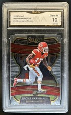 2019 Panini Select Mecole Hardman Jr. RC Rookie Concourse #61 Chiefs GMA 10