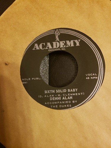 Denni Alan Sixth Solid Baby Turn About Date Original US Rockabilly 45 Rare 1958 - Picture 3 of 5