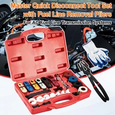 Master Quick Disconnect Tool Set with Fuel Line Removal Pliers for AC Fuel Line