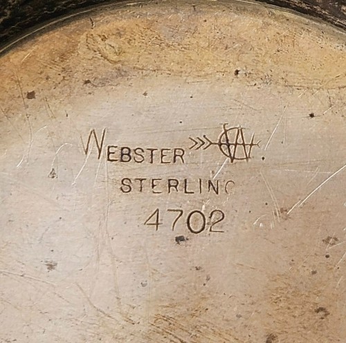 Taza bebé vintage Webster de plata de ley 925 54 grm - Imagen 3 de 14