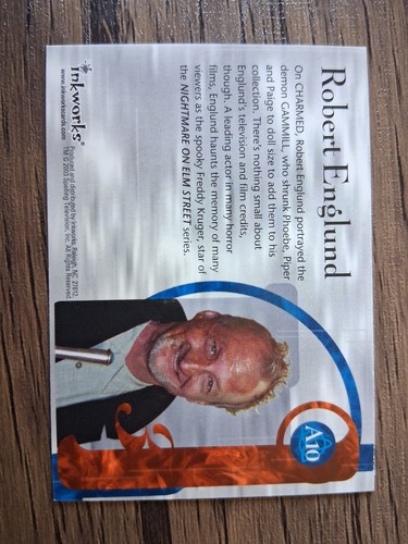 CHARMED: Signed by ROBERT ENGLUND as Gammill Autographed card# A10 Inkworks - Picture 5 of 8