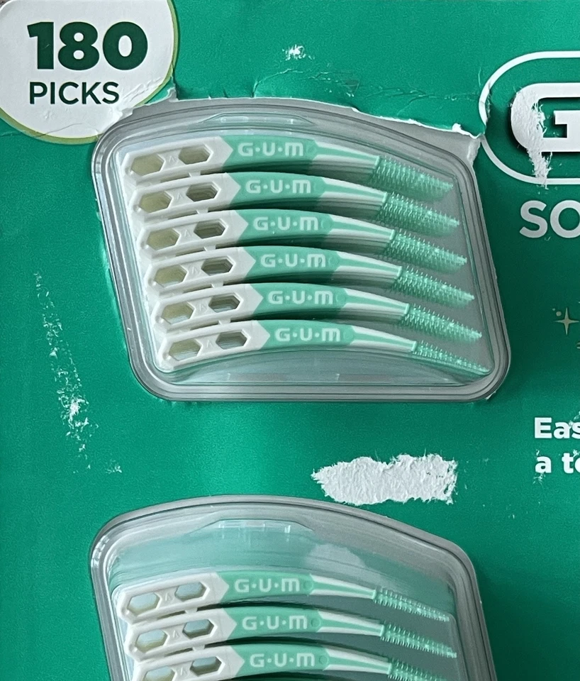 Hilo dental avanzado para el cuidado dental 180 palillos de dientes + estuche de viaje Foto 2 de 4