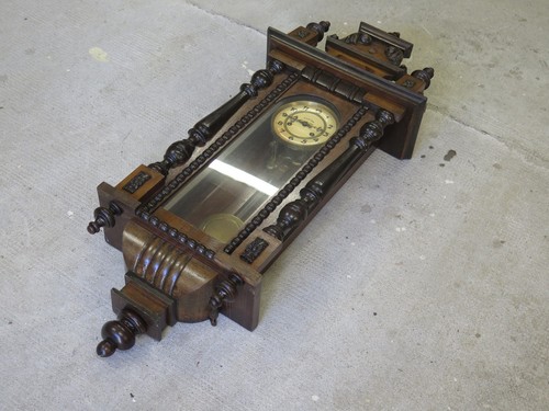 OROLOGIO A PENDOLO DA MURO ANTICO GANTER LA CALLIERE FRANCIA OROLOGIO DA PARETE - Foto 4 di 19