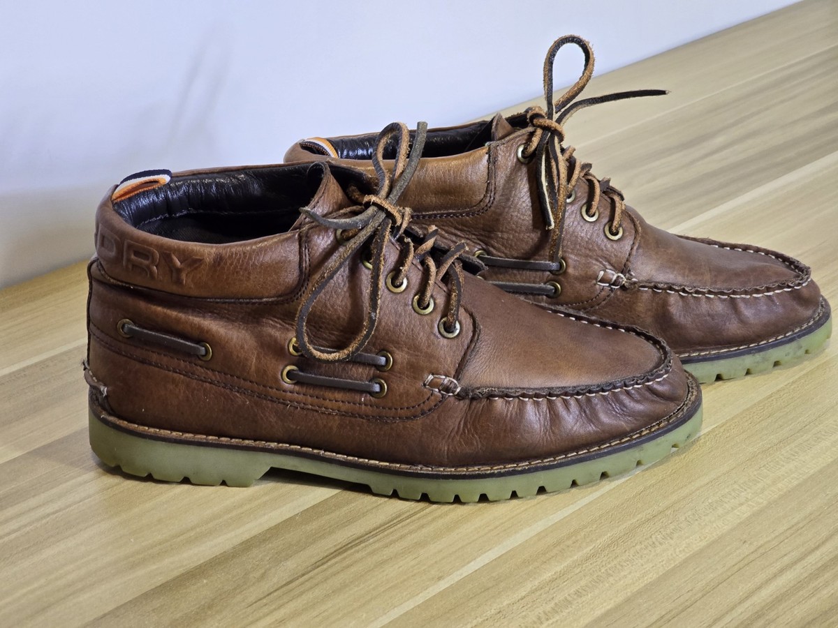 Superdry Mountain Range Combat Soft Leather Tan Boot Mens Size Uk EUR 43