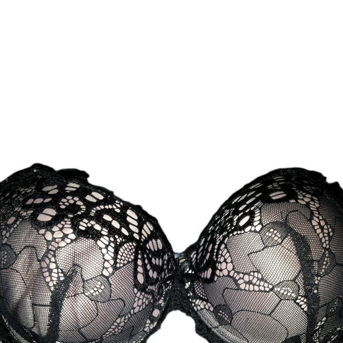 Nuevo Sujetador Marilyn Monroe 38C ENCAJE NEGRO Extreme Push Up UW - Imagen 2 de 3