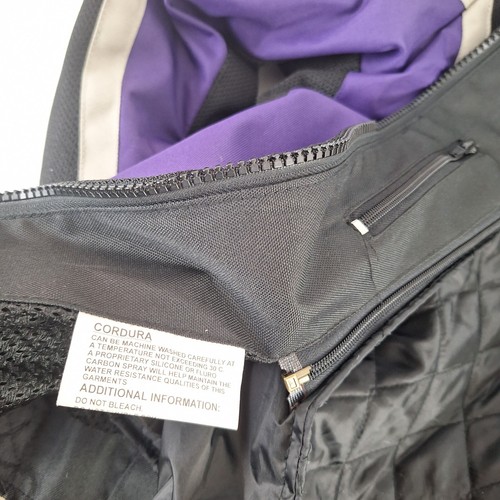 Bikers Gear Purple Motorbike Jacket M Body Armour Cordura Water Proof WomensJA37 - Picture 16 of 20