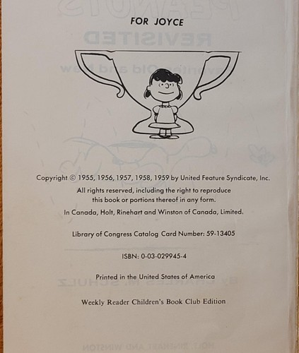 1959 PEANUTS REVISITED FAVORITES OLD AND NEW CHARLES M. SCHULZ SNOOPY BOOK VTG - Picture 8 of 12