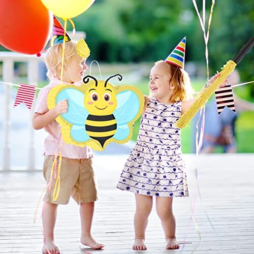 Bienen Thema Pinata Bienen Thema Party Pinata mit Augenbinde und Stick für - Bild 4 von 8