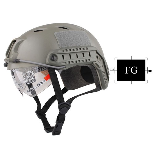 Casco Emerson Tactical Tipo BJ RÁPIDO Protector Base Casco de Salto con Gafas - Imagen 11 de 17