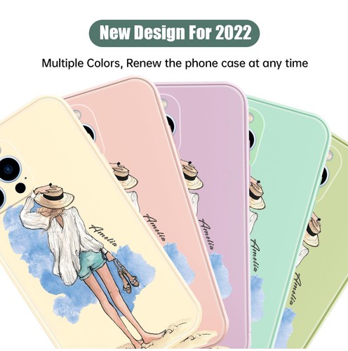 Funda protectora de silicona líquida suave para teléfono iPhone 14 Pro Max 13 12 Pro Max 11 15 - Imagen 98 de 137